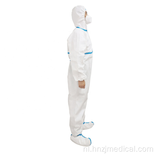 Steriele isolatie Chemische wegwerp medische virus beschermende overall kleding